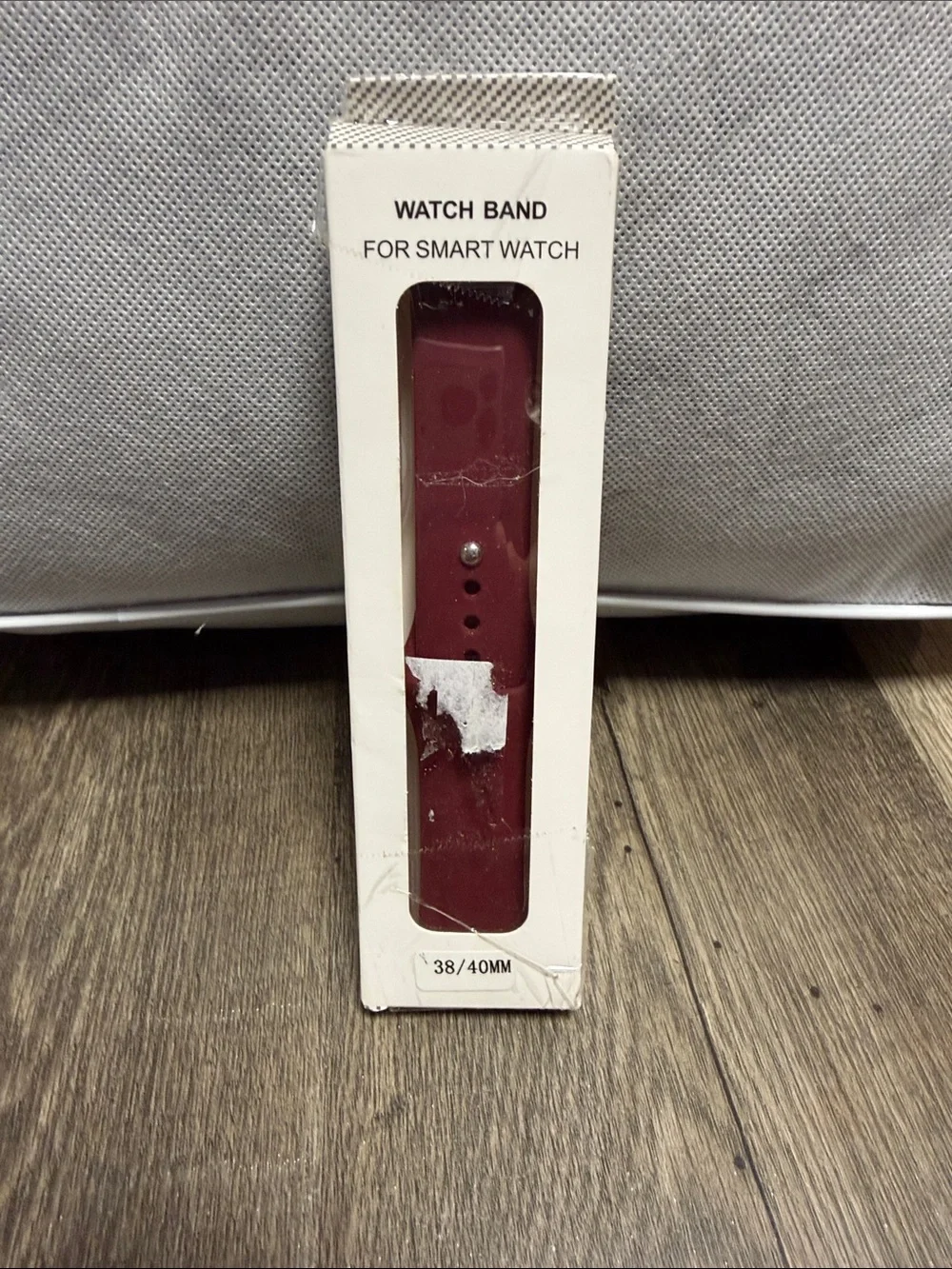 Smart Watch Replacement Band — Burgundy Silicone (38/40mm)